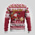 Custom Maryland Christmas Ugly Christmas Sweater Santa Claus Riding A Reindeer - Wonder Print Shop