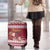 Custom Maryland Christmas Luggage Cover Santa Claus Riding A Reindeer - Wonder Print Shop