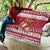 Custom Maryland Christmas Quilt Santa Claus Riding A Reindeer - Wonder Print Shop