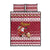 Custom Maryland Christmas Quilt Bed Set Santa Claus Riding A Reindeer - Wonder Print Shop