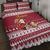 Custom Maryland Christmas Quilt Bed Set Santa Claus Riding A Reindeer - Wonder Print Shop