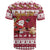 Custom Maryland Christmas T Shirt Santa Claus Riding A Reindeer - Wonder Print Shop
