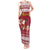 Custom Maryland Christmas Tank Maxi Dress Santa Claus Riding A Reindeer - Wonder Print Shop
