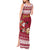 Custom Maryland Christmas Tank Maxi Dress Santa Claus Riding A Reindeer - Wonder Print Shop