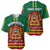 Morocco Proclamation Day Baseball Jersey Marruecos Coat of Arms Roses Pattern - Wonder Print Shop