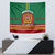 Morocco Proclamation Day Tapestry Marruecos Coat of Arms Roses Pattern - Wonder Print Shop