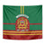 Morocco Proclamation Day Tapestry Marruecos Coat of Arms Roses Pattern - Wonder Print Shop