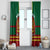 Morocco Proclamation Day Window Curtain Marruecos Coat of Arms Roses Pattern - Wonder Print Shop