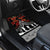 New Zealand ANZAC Day Car Mats Poppy With Polynesian Pattern - Wonder Print Shop