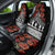 New Zealand ANZAC Day Car Seat Cover Poppy With Polynesian Pattern - Wonder Print Shop