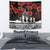 New Zealand ANZAC Day Tapestry Poppy With Polynesian Pattern - Wonder Print Shop