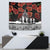 New Zealand ANZAC Day Tapestry Poppy With Polynesian Pattern - Wonder Print Shop