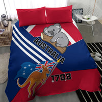 Australia Day Kangaroo and Koala With Flag Bedding Set - Wonder Print Shop