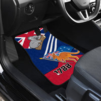 Australia Day Kangaroo and Koala With Flag Car Mats - Wonder Print Shop