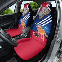 Australia Day Kangaroo and Koala With Flag Car Seat Cover - Wonder Print Shop