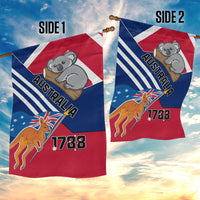 Australia Day Kangaroo and Koala With Flag Garden Flag - Wonder Print Shop