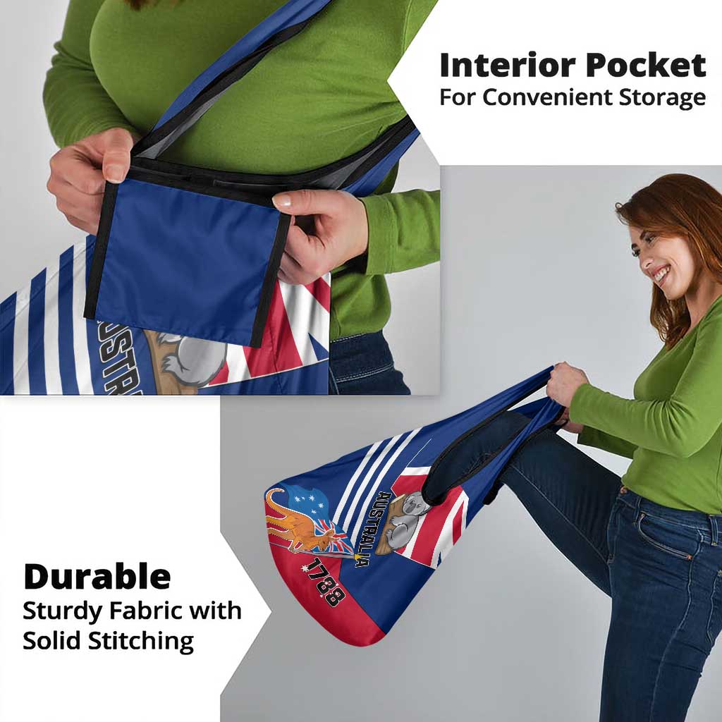 Australia Day Kangaroo and Koala With Flag Grocery Bag