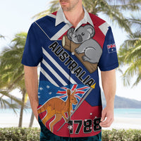 Australia Day Kangaroo and Koala With Flag Hawaiian Shirt - Wonder Print Shop