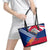 Australia Day Kangaroo and Koala With Flag Leather Tote Bag - Wonder Print Shop
