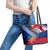 Australia Day Kangaroo and Koala With Flag Leather Tote Bag - Wonder Print Shop