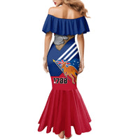 Australia Day Kangaroo and Koala With Flag Mermaid Dress - Wonder Print Shop