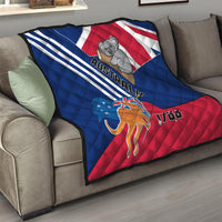 Australia Day Kangaroo and Koala With Flag Quilt - Wonder Print Shop