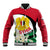 Syria Independence Day Baseball Jacket Syrian Coat Of Arms With Jasmine Flower - Wonder Print Shop