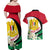 Syria Independence Day Couples Matching Off Shoulder Maxi Dress and Hawaiian Shirt Syrian Coat Of Arms With Jasmine Flower - Wonder Print Shop
