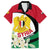 Syria Independence Day Family Matching Puletasi and Hawaiian Shirt Syrian Coat Of Arms With Jasmine Flower - Wonder Print Shop