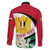 Syria Independence Day Family Matching Puletasi and Hawaiian Shirt Syrian Coat Of Arms With Jasmine Flower - Wonder Print Shop