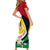 Syria Independence Day Family Matching Short Sleeve Bodycon Dress and Hawaiian Shirt Syrian Coat Of Arms With Jasmine Flower - Wonder Print Shop