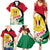 Syria Independence Day Family Matching Summer Maxi Dress and Hawaiian Shirt Syrian Coat Of Arms With Jasmine Flower - Wonder Print Shop