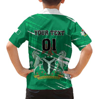 Nigeria Football Family Matching Off Shoulder Long Sleeve Dress and Hawaiian Shirt Go Super Eagles - Wonder Print Shop