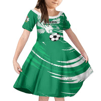 Nigeria Football Family Matching Off Shoulder Maxi Dress and Hawaiian Shirt Go Super Eagles - Wonder Print Shop