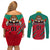 Cameroon Football Couples Matching Off Shoulder Short Dress and Long Sleeve Button Shirt Go Les Lions Indomptables