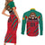 Cameroon Football Couples Matching Short Sleeve Bodycon Dress and Long Sleeve Button Shirt Go Les Lions Indomptables