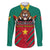 Cameroon Football Family Matching Long Sleeve Bodycon Dress and Hawaiian Shirt Go Les Lions Indomptables