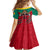 Cameroon Football Family Matching Off Shoulder Long Sleeve Dress and Hawaiian Shirt Go Les Lions Indomptables - Wonder Print Shop
