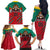 Cameroon Football Family Matching Off Shoulder Long Sleeve Dress and Hawaiian Shirt Go Les Lions Indomptables