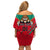 Cameroon Football Family Matching Off Shoulder Short Dress and Hawaiian Shirt Go Les Lions Indomptables - Wonder Print Shop