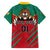 Cameroon Football Family Matching Short Sleeve Bodycon Dress and Hawaiian Shirt Go Les Lions Indomptables