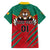 Cameroon Football Family Matching Short Sleeve Bodycon Dress and Hawaiian Shirt Go Les Lions Indomptables - Wonder Print Shop
