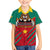 Cameroon Football Family Matching Short Sleeve Bodycon Dress and Hawaiian Shirt Go Les Lions Indomptables - Wonder Print Shop