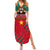 Cameroon Football Family Matching Summer Maxi Dress and Hawaiian Shirt Go Les Lions Indomptables