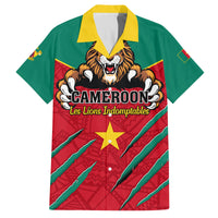 Cameroon Football Family Matching Tank Maxi Dress and Hawaiian Shirt Go Les Lions Indomptables - Wonder Print Shop