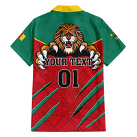 Cameroon Football Family Matching Tank Maxi Dress and Hawaiian Shirt Go Les Lions Indomptables - Wonder Print Shop
