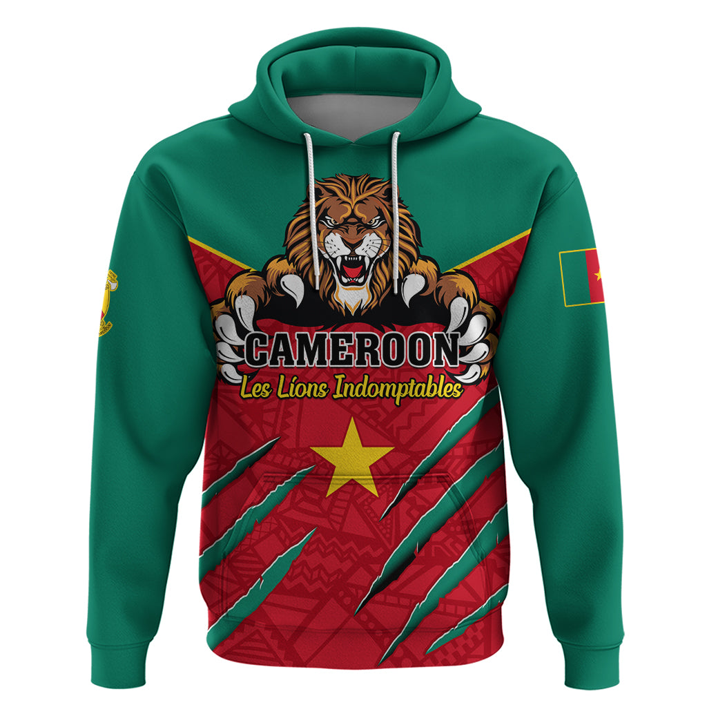 Cameroon Football Hoodie Go Les Lions Indomptables