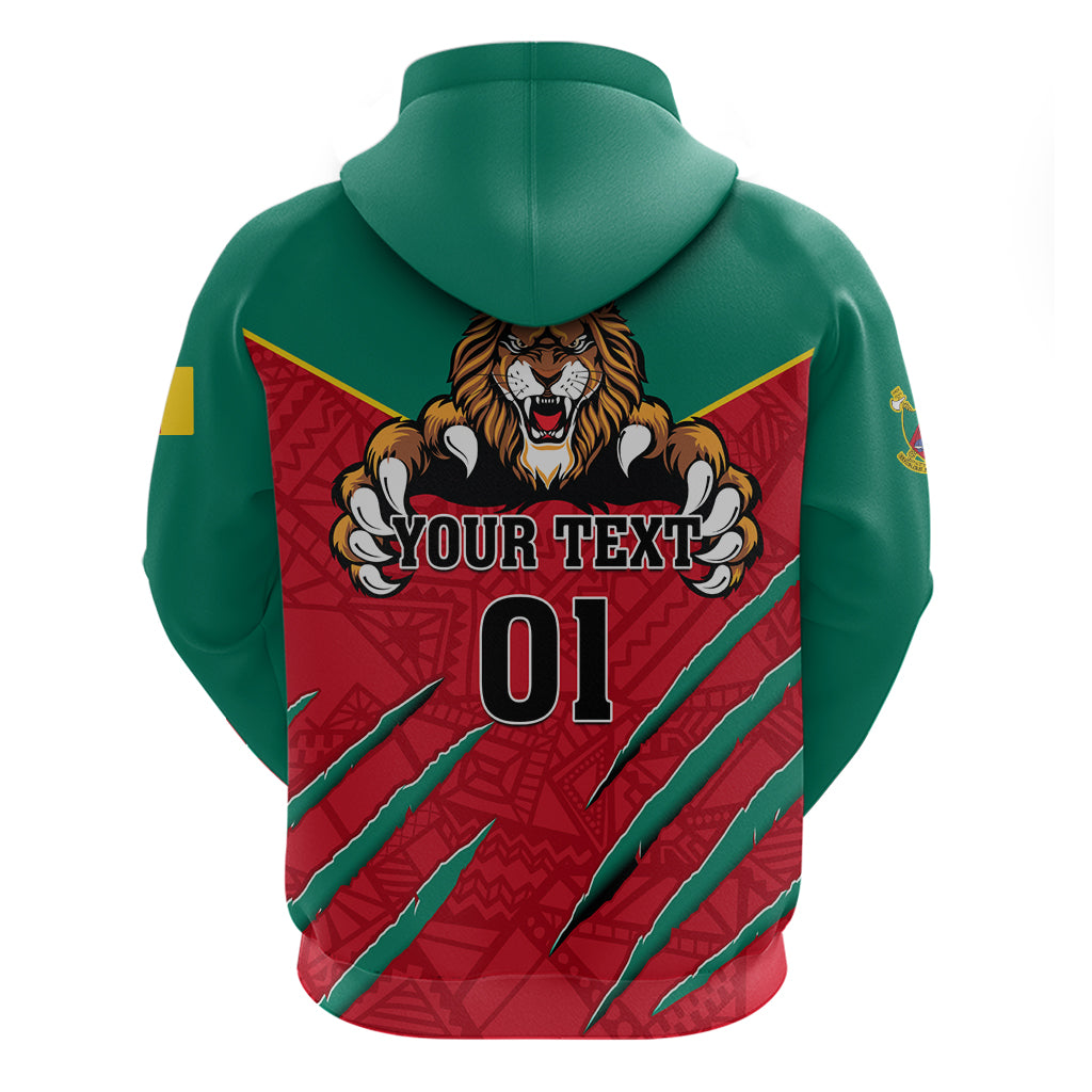 Cameroon Football Hoodie Go Les Lions Indomptables - Wonder Print Shop