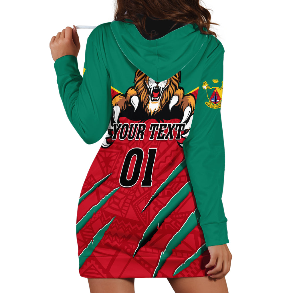 Cameroon Football Hoodie Dress Go Les Lions Indomptables - Wonder Print Shop