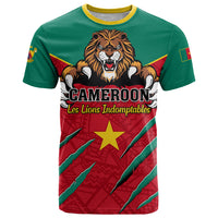 Cameroon Football T Shirt Go Les Lions Indomptables - Wonder Print Shop